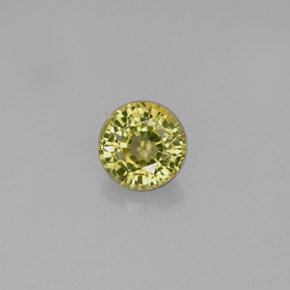 Granato grossularia naturale verde da 0,62 ct, taglio rotondo, VVS-VS