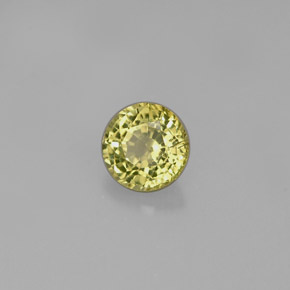 Granato grossularia naturale verde da 0,62 ct, taglio rotondo, VVS-VS