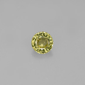 Granato grossularia naturale verde da 0,43 ct, taglio rotondo, VS