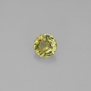 Granato grossularia naturale verde da 0,43 ct, taglio rotondo, VS