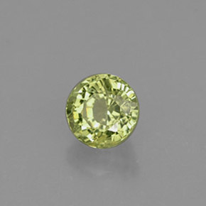 Granato grossularia naturale verde da 0,50 ct, taglio rotondo, VS