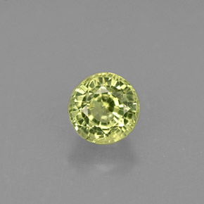 Granato grossularia naturale verde da 0,50 ct, taglio rotondo, VS
