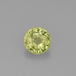Granato grossularia naturale verde da 0,40 ct, taglio rotondo, VS
