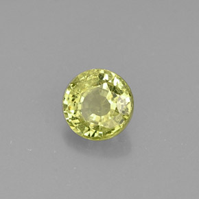 Granato grossularia naturale verde da 0,40 ct, taglio rotondo, VS