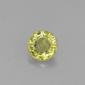Granato grossularia naturale verde da 0,37 ct, taglio rotondo, VS