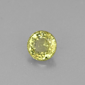 Granato grossularia naturale verde da 0,37 ct, taglio rotondo, VS