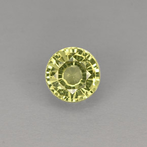 Granato grossularia naturale verde da 0,49 ct, taglio rotondo, VVS-VS