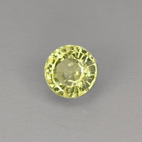 Granato grossularia naturale verde da 0,49 ct, taglio rotondo, VVS-VS