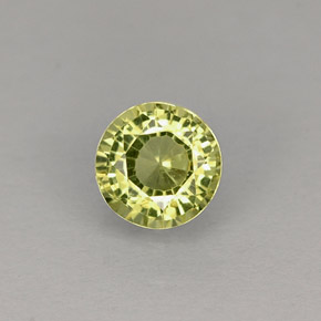 Granato grossularia naturale verde da 0,46 ct, taglio rotondo, VVS-VS