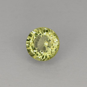Granato grossularia naturale verde da 0,46 ct, taglio rotondo, VVS-VS