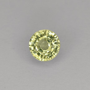 Granato grossularia naturale verde da 0,35 ct, taglio rotondo, VVS-VS