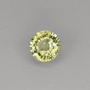 Granato grossularia naturale verde da 0,35 ct, taglio rotondo, VVS-VS