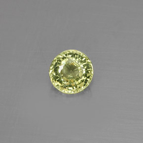 Granato grossularia naturale verde da 0,40 ct, taglio rotondo, VVS-VS