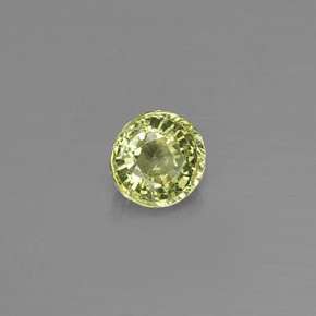 Granato grossularia naturale verde da 0,40 ct, taglio rotondo, VVS-VS