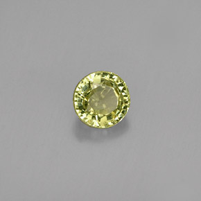 Granato grossularia naturale verde da 0,39 ct, taglio rotondo, VS
