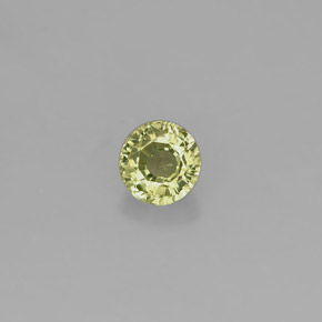 Granato grossularia naturale verde da 0,46 ct, taglio rotondo, VS