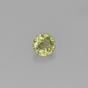 Granato grossularia naturale verde da 0,46 ct, taglio rotondo, VS