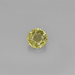 Granato grossularia naturale verde da 0,54 ct, taglio rotondo, VS