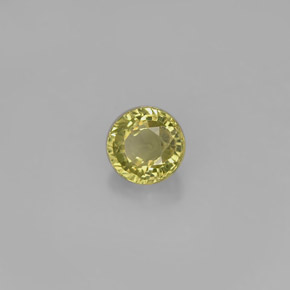 Granato grossularia naturale verde da 0,54 ct, taglio rotondo, VS