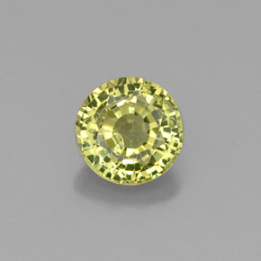 Granato grossularia naturale verde da 0,54 ct, taglio rotondo, VS