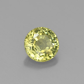 Granato grossularia naturale verde da 0,54 ct, taglio rotondo, VS
