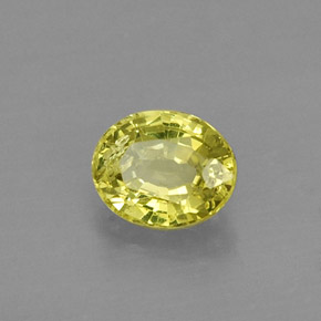 Granato grossularia naturale giallo da 0,53 ct, taglio ovale, VS