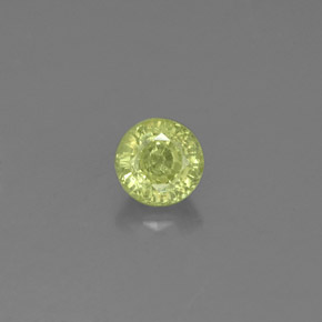 Granato grossularia naturale verde da 0,55 ct, taglio rotondo, VS