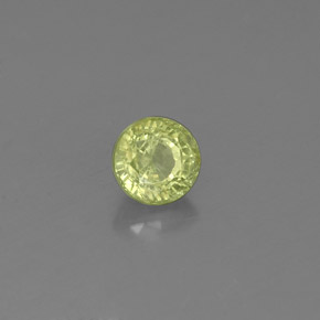 Granato grossularia naturale verde da 0,55 ct, taglio rotondo, VS