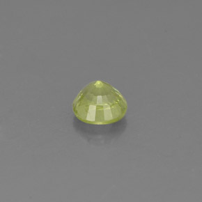 Granato grossularia naturale verde da 0,55 ct, taglio rotondo, VS