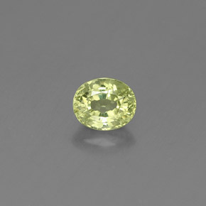 Granato grossularia naturale verde da 0,52 ct, taglio ovale, VS