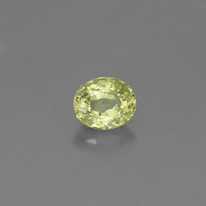 Granato grossularia naturale verde da 0,52 ct, taglio ovale, VS