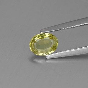 Granato grossularia naturale verde da 0,45 ct, taglio ovale, VVS-VS