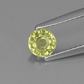 Granato grossularia naturale verde da 0,46 ct, taglio rotondo, VS-SI
