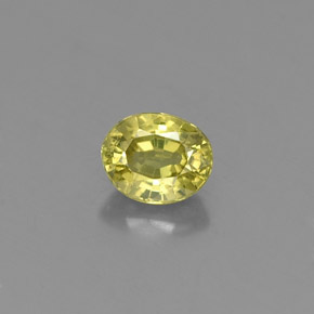 Granato grossularia naturale verde da 0,47 ct, taglio ovale, VS