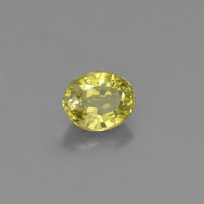 Granato grossularia naturale verde da 0,47 ct, taglio ovale, VS