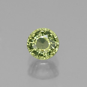Granato grossularia naturale verde da 0,61 ct, taglio rotondo, VS