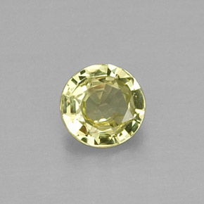 Granato grossularia naturale verde da 0,29 ct, taglio rotondo, VVS-VS
