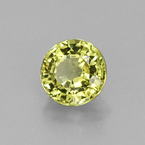 Granato grossularia naturale verde da 0,47 ct, taglio rotondo, VS