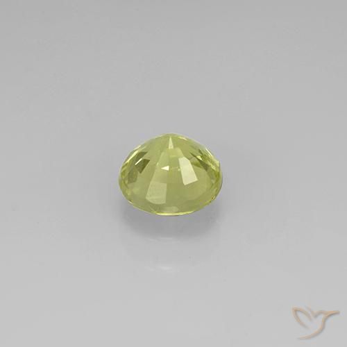 Granato grossularite Giallo medio naturale da 0.71 ct, Rotondo, VS