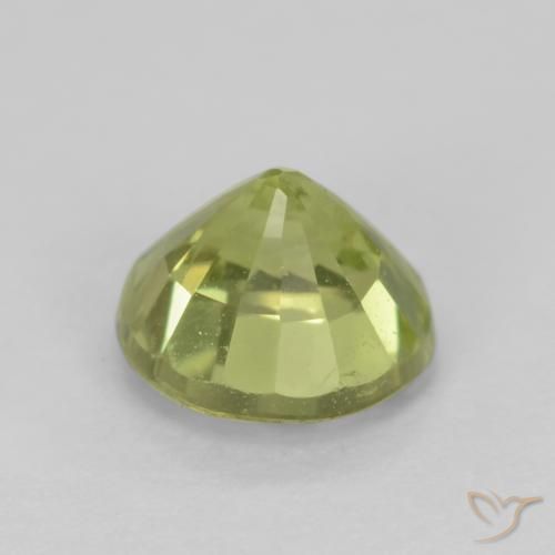 Granato grossularite Giallo Limone Chiaro naturale da 0.67 ct, Rotondo, VS