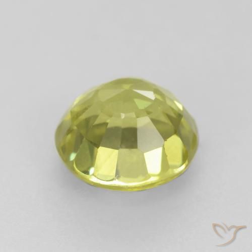 Granato grossularite Giallo medio naturale da 0.70 ct, Rotondo, VS