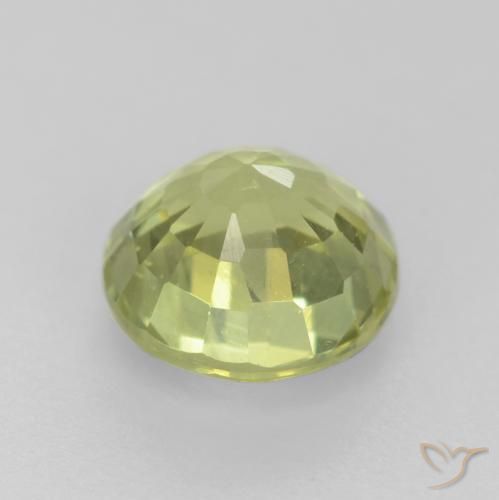 Granato grossularite Giallo medio naturale da 0.70 ct, Rotondo, VS