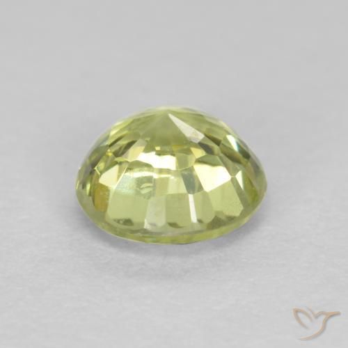 Granato grossularite Giallo medio naturale da 0.50 ct, Rotondo, VS