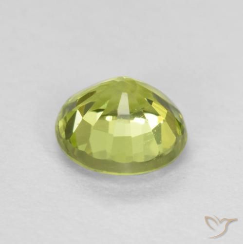 Granato grossularite Giallo Limone Chiaro naturale da 0.46 ct, Rotondo, VS