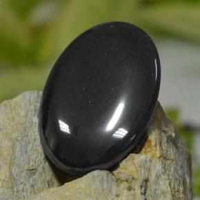 Ematite naturale grigio da 53,75 ct, taglio ovale, opaco