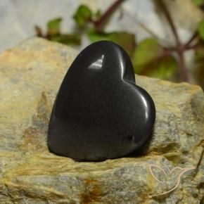 Ematite Grigio scuro naturale da 22.71 ct, Cuore, Opaco