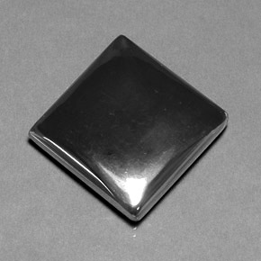 Ematite Grigio nero naturale da 27.88 ct, Taglio a baguette, Opaco
