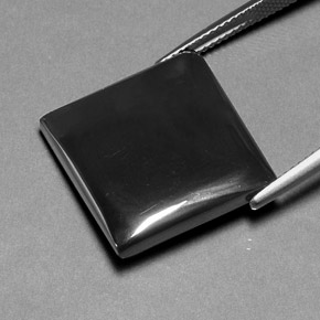 Ematite Grigio nero naturale da 27.88 ct, Taglio a baguette, Opaco