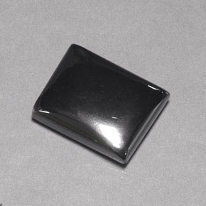 Ematite naturale grigio da 30,02 ct, baguette, opaco