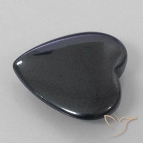 Ematite Grigio nero naturale da 22.70 ct, Cuore, Opaco